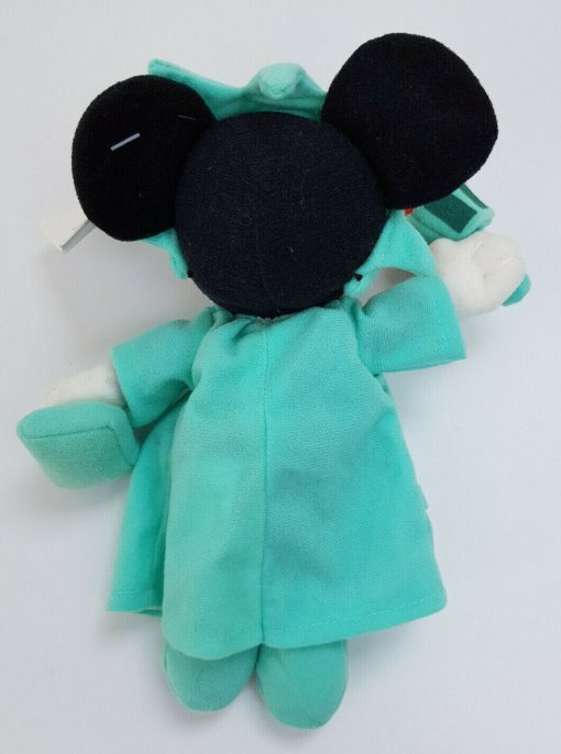 Disney Store Vintage Minnie Mouse Lady Liberty Beanie Bean Bag Plush