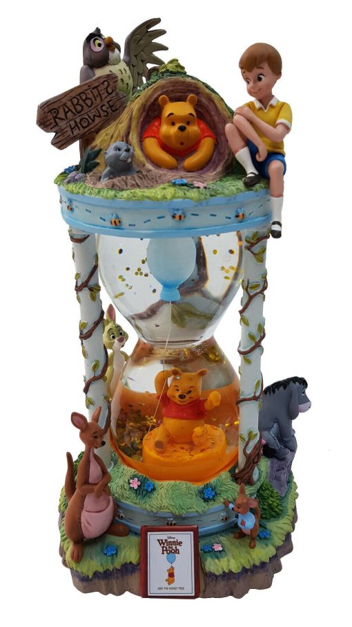 Disney Store Winnie The Pooh 55th Anniversary Limited Edition Hour Glass Snow Globe