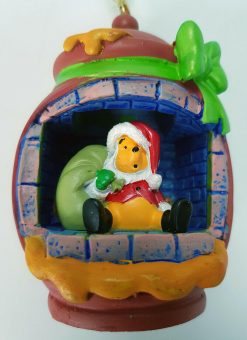 Disney Store Winnie The Pooh Light Up Fireplace Christmas Tree Decoration