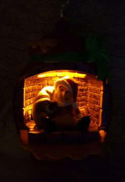 Disney Store Winnie The Pooh Light Up Fireplace Christmas Tree Decoration