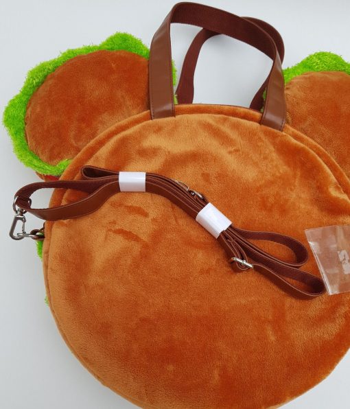 Disney Tokyo Resort Mickey Mouse Burger Plush Hand Bag With Shoulder