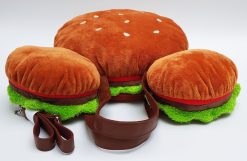 Disney Tokyo Resort Mickey Mouse Burger Plush Hand Bag With Shoulder