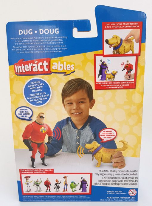 Disney Up Dug Interactables Talking Action Figure Toy