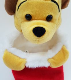 Disney Winnie The Pooh With Antlers Christmas Stocking Present Sack