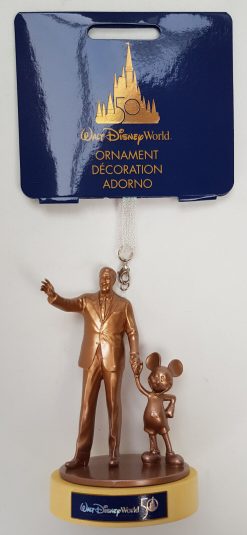 Disney World Mickey Mouse & Walt Partners 50th Anniversary Christmas Tree Decoration