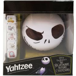 Disney Yahtzee Nightmare Before Christmas Jack Skellington Dice Game Travel Size