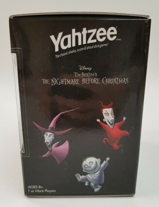 Disney Yahtzee Nightmare Before Christmas Jack Skellington Dice Game Travel Size