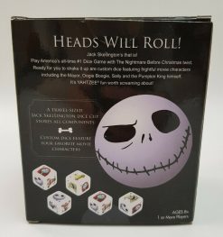 Disney Yahtzee Nightmare Before Christmas Jack Skellington Dice Game Travel Size