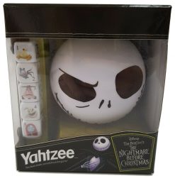 Disney Yahtzee Nightmare Before Christmas Jack Skellington Dice Game Travel Size