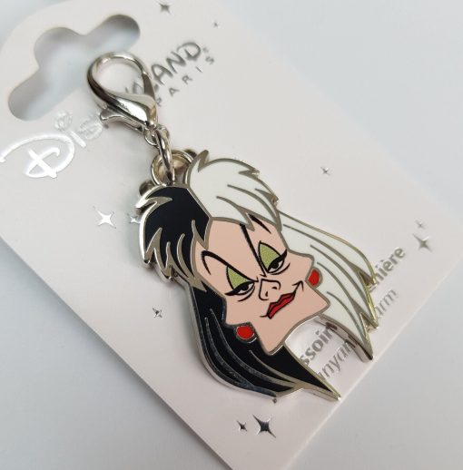 Disneyland Paris 101 Dalmations Cruella De Vil Pin Trading Lanyard Charm