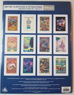 Disneyland Paris 12 x Attraction Ride Posters