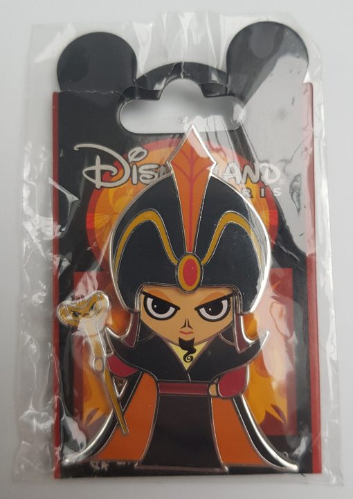 Disneyland Paris Aladdin Cute Jafar Pin Trading Badge