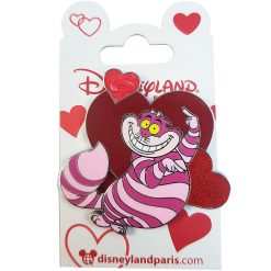 Disneyland Paris Alice In Wonderland Cheshire Cat Valentines Day Pin Trading Badge