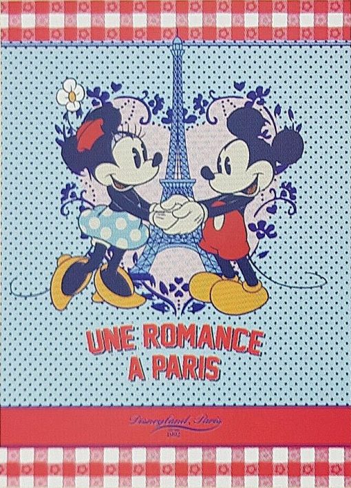 Disneyland Paris Alice In Wonderland and Mickey & Minnie Mouse Tea Towel Set