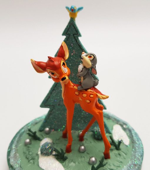 Disneyland Paris Bambi & Thumper Christmas Decoration Figurine Ornament