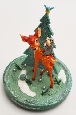 Disneyland Paris Bambi & Thumper Christmas Decoration Figurine Ornament