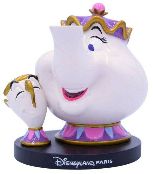 Disneyland Paris Beauty And The Beast Mrs Potts & Chip Figurine Ornament