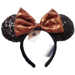 Disneyland Paris Belle Of The Ball Bronze Sequin Minnie Mouse Ears