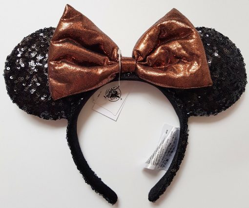 Disneyland Paris Belle Of The Ball Bronze Sequin Minnie Mouse Ears