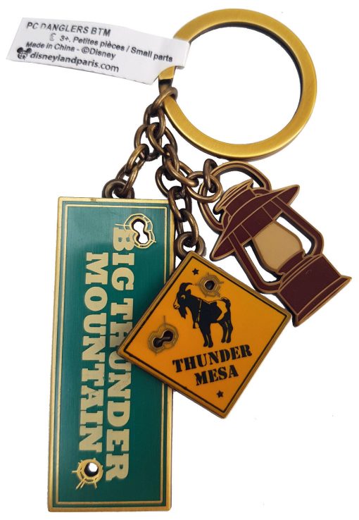 Disneyland Paris Big Thunder Mountain Metal Keyring