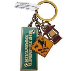 Disneyland Paris Big Thunder Mountain Metal Keyring