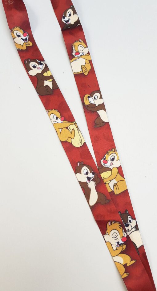 Disneyland Paris Chip And Dale Pin Trading Lanyard