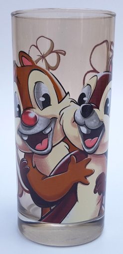 Disneyland Paris Chip & Dale Drinking Glass Tall Tumbler