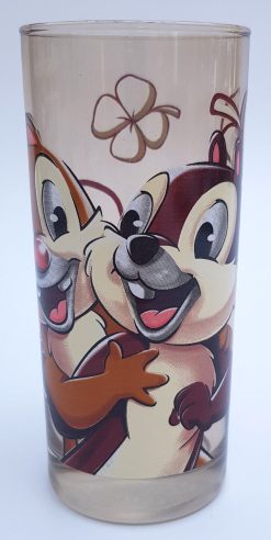 Disneyland Paris Chip & Dale Drinking Glass Tall Tumbler