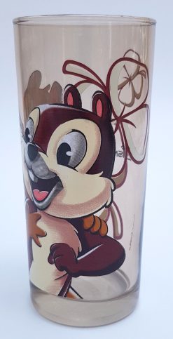 Disneyland Paris Chip & Dale Drinking Glass Tall Tumbler