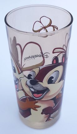 Disneyland Paris Chip & Dale Drinking Glass Tall Tumbler