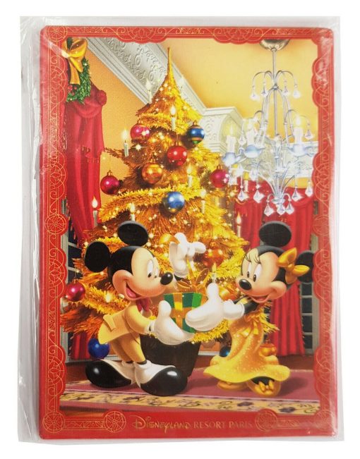 Disneyland Paris Christmas Mickey & Minnie Mouse Fridge Magnet