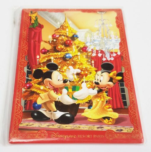 Disneyland Paris Christmas Mickey & Minnie Mouse Fridge Magnet