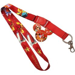 Disneyland Paris Christmas Pin Trading Badge Lanyard