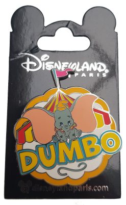 Disneyland Paris Dumbo & Big Top Circus Tent Pin Trading Badge