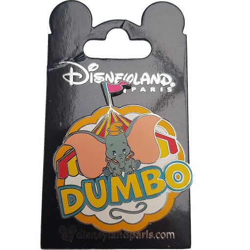 Disneyland Paris Dumbo & Big Top Circus Tent Pin Trading Badge