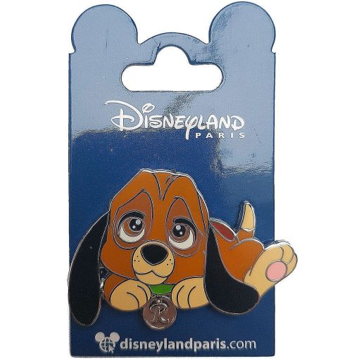 Disneyland Paris Fox & Hound Baby Copper Pin Trading Badge