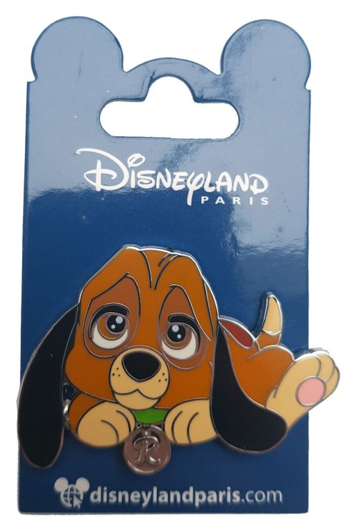 Disneyland Paris Fox & Hound Baby Copper Pin Trading Badge