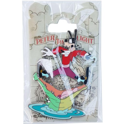 Disneyland Paris Goofy Captain Hook Peter Pans Flight Pin Trading Badge