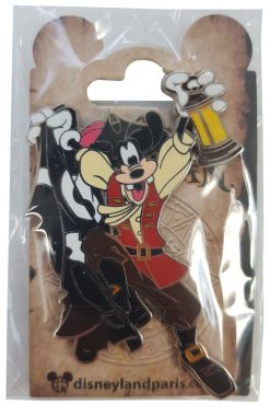 Disneyland Paris Goofy Pirates Of The Caribbean Pin Trading Badge