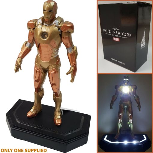 Disneyland Paris Hotel New York Marvel Iron Man Mark XXI Lightup Statue Figure