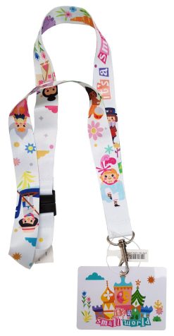 Disneyland Paris Its A Small World Pin Trading Lanyard