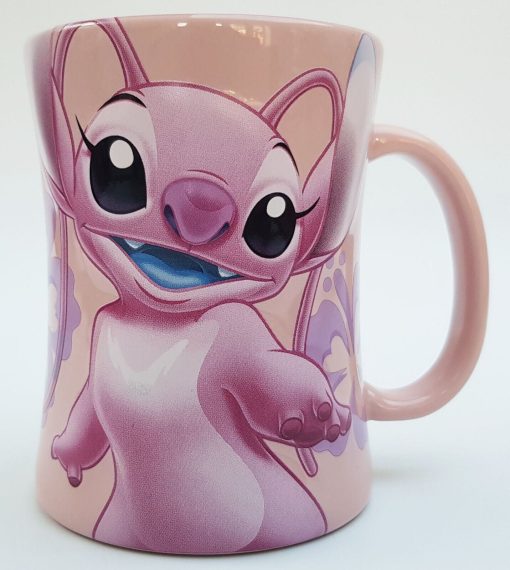 Disneyland Paris Lilo & Stitch Angel Character Portrait Pink Mug