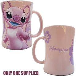 Disneyland Paris Lilo & Stitch Angel Character Portrait Pink Mug