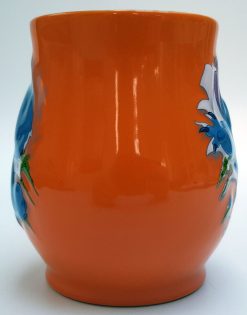 Disneyland Paris Lilo & Stitch Burst Shaped Orange Embossed Mug