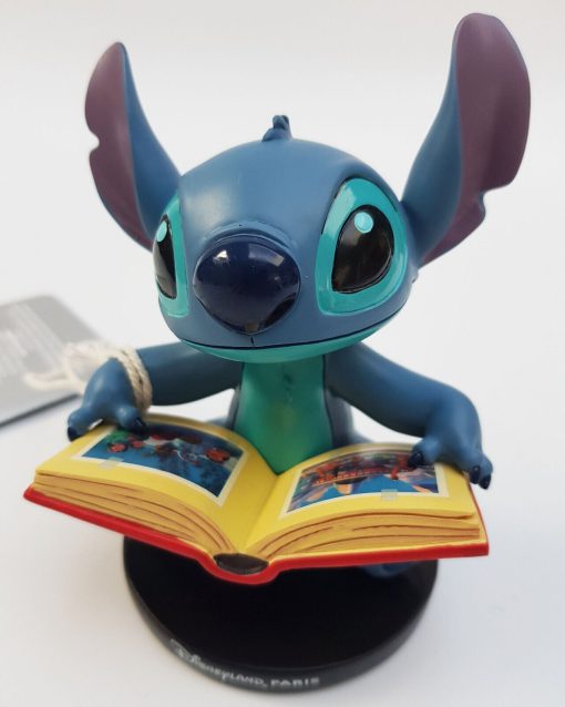 Disneyland Paris Lilo & Stitch Reading Book Figurine Ornament