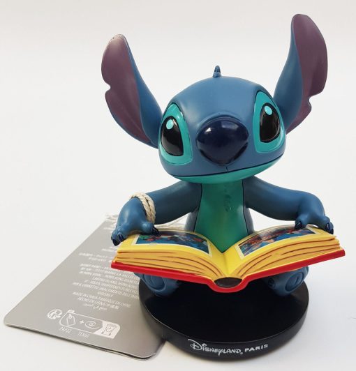 Disneyland Paris Lilo & Stitch Reading Book Figurine Ornament