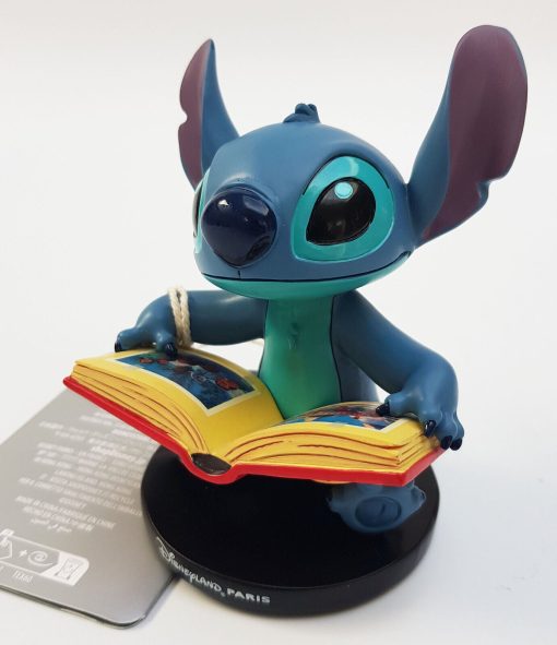 Disneyland Paris Lilo & Stitch Reading Book Figurine Ornament