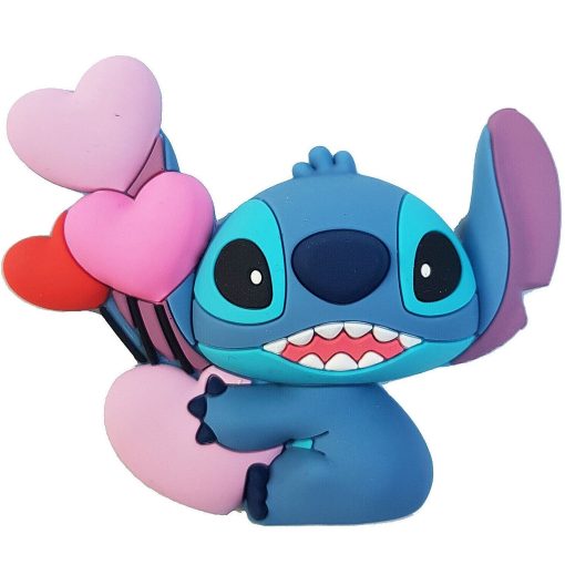 Disneyland Paris Lilo & Stitch St Valentines Day 3D Shaped Fridge Magnet