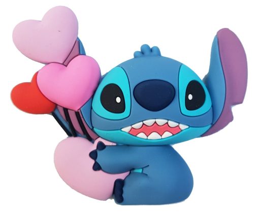 Disneyland Paris Lilo & Stitch St Valentines Day 3D Shaped Fridge Magnet