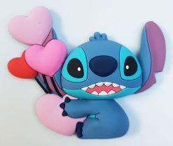 Disneyland Paris Lilo & Stitch St Valentines Day 3D Shaped Fridge Magnet